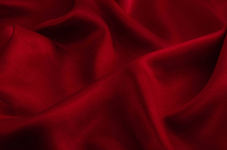 抽象丝绸豪华背景, 一块布, 深红色布料纹理