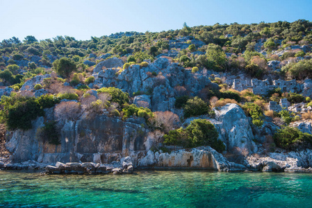 在 Kekova 上的古城