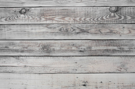 带有纹理的轻型木桌背景, 从带结的灰色板组装而成