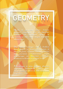 抽象几何背景与文本的地方