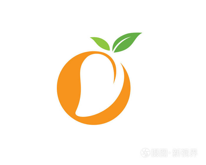 芒果矢量标志.芒果图标
