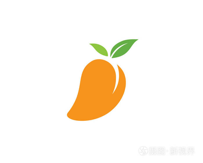 芒果矢量标志.芒果图标