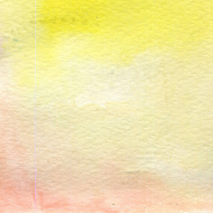 水彩插图, 质地。转折, 注入颜色, 传播黄黄色粉红色