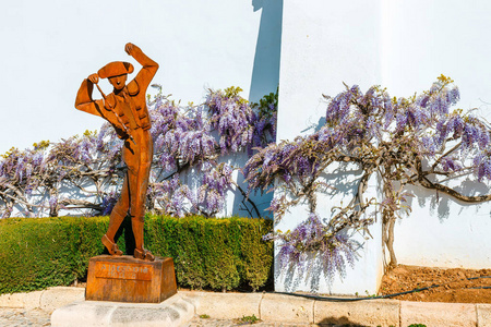 塞维利亚, 西班牙, 2018年4月05日: 斗牛在隆达