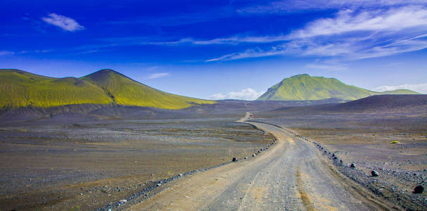 Landmannalaugar惊人的景观在冰岛