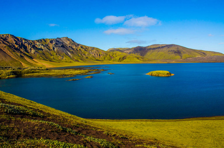 Landmannalaugar惊人的景观在冰岛