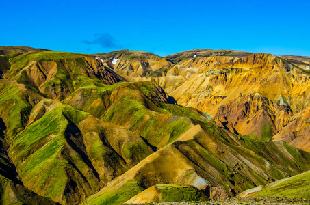 Landmannalaugar惊人的景观在冰岛