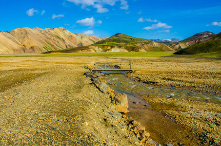 Landmannalaugar惊人的景观在冰岛