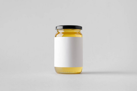 蜂蜜罐模拟空白标签图片