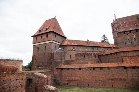 Malbork 城堡中世纪日耳曼城堡在波兰