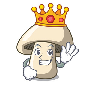 香菇王蘑菇吉祥物卡通