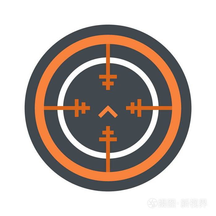奇异值枪瞄准图标, 扁型