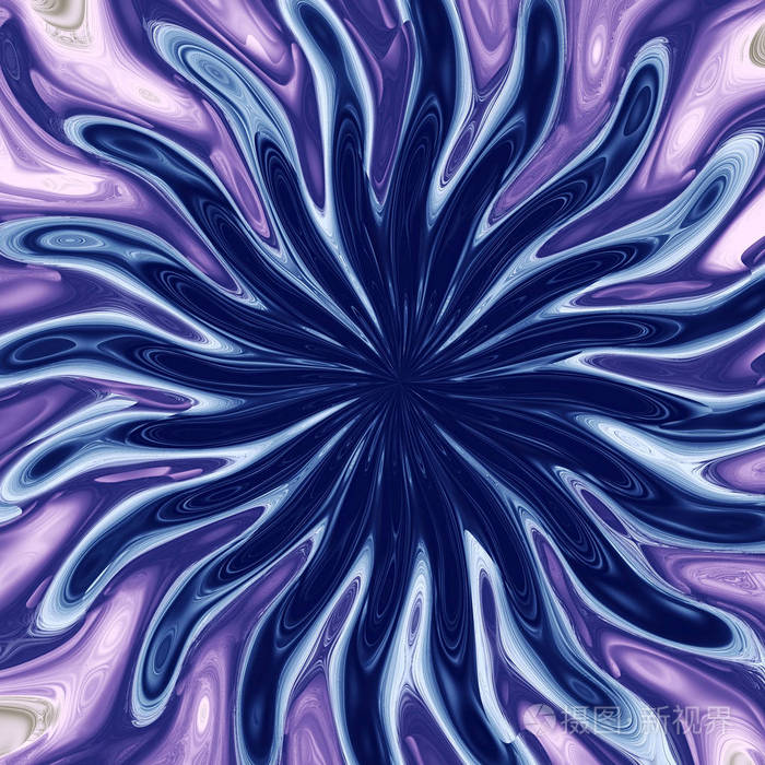 3d 超现实主义插图.神圣的几何学.神秘的迷幻放松模式.分形抽象纹理.