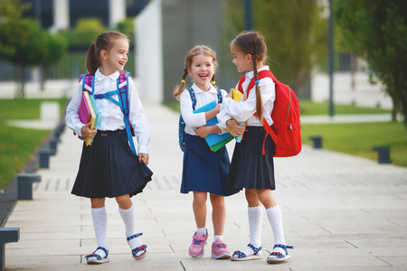 聚吡咯儿童女孩女朋友女学生小学学校