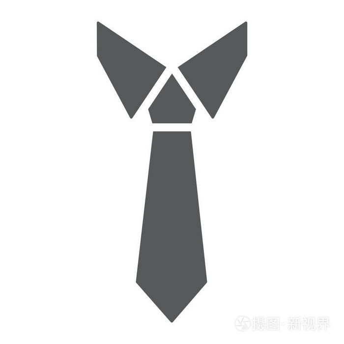 领带标志符号, 办公室和业务, 领带标志, 矢量图形, 在白色背景上的