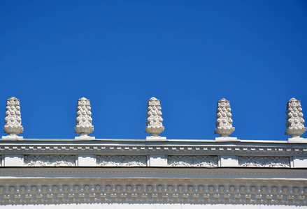 莫斯科的亭子屋顶对天空