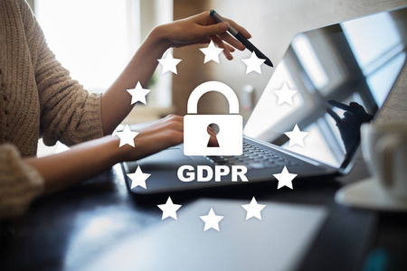 Gdpr. 数据保护条例。网络安全与隐私