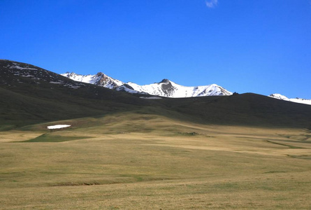 宋伊塞克湖湖的美丽风景, 纳伦与吉尔吉斯斯坦的天山山脉