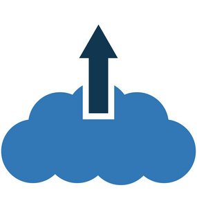 云上传孤立矢量图标可编辑