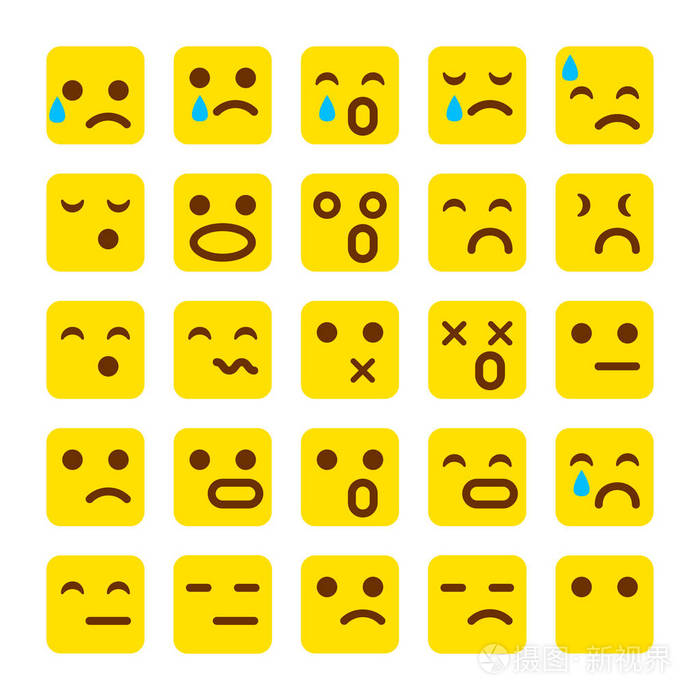 emoji 表情.表情符号脸, 悲伤