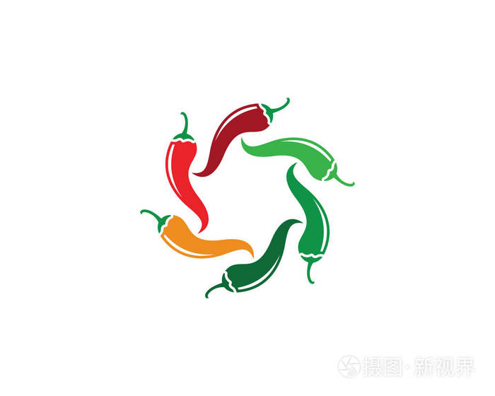 辣椒logo 模板矢量图标插画设计
