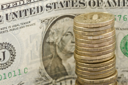 张一美元的钞票,一百卢布索契 2014