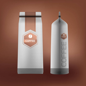 咖啡包装设计矢量图图片