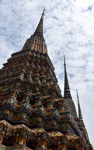 在佛寺中的古典泰国建筑