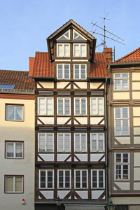 中世纪的汉诺威房子