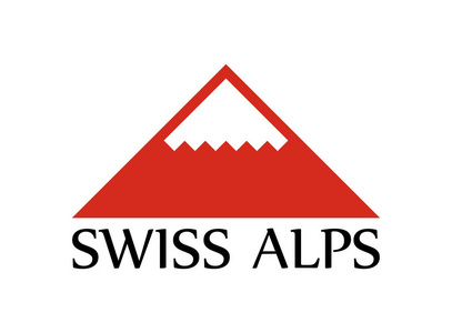 瑞士阿尔卑斯山的矢量标志