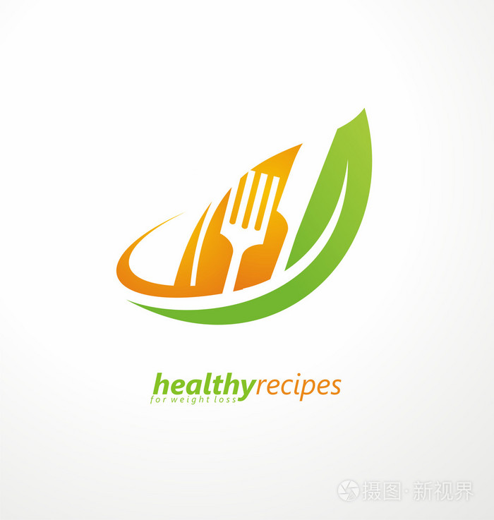 健康食品的创意 logo 设计概念