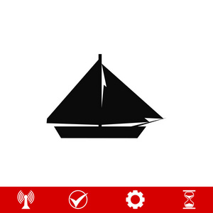 帆的船图标的设计