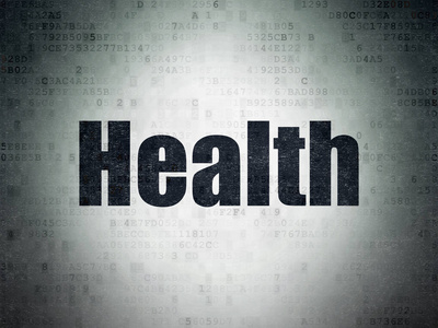 医学概念 健康数字数据纸张背景上