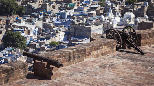 在焦特布尔 rjasthan 印度 mehrangarh 堡