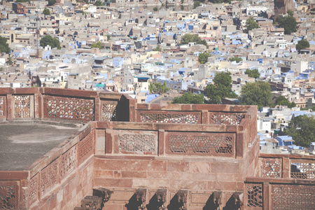 在焦特布尔 rjasthan 印度 mehrangarh 堡