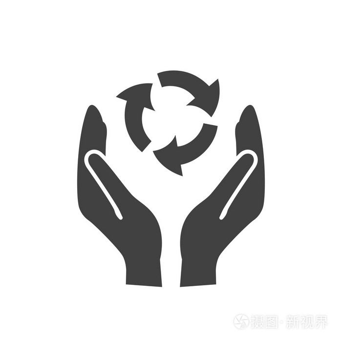 在手中的生态象形文