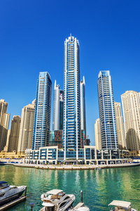 现代建筑的迪拜码头