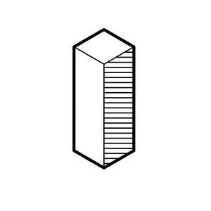 基本三维几何形状上白色背景矢量孤立