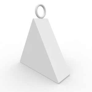 白色的空白框三角形状