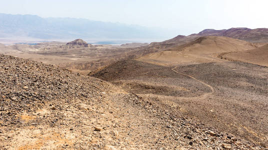 沙漠山山谷景观观，以色列旅行性质