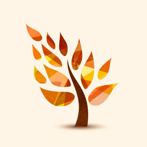 秋天树象征概念设计自然求助