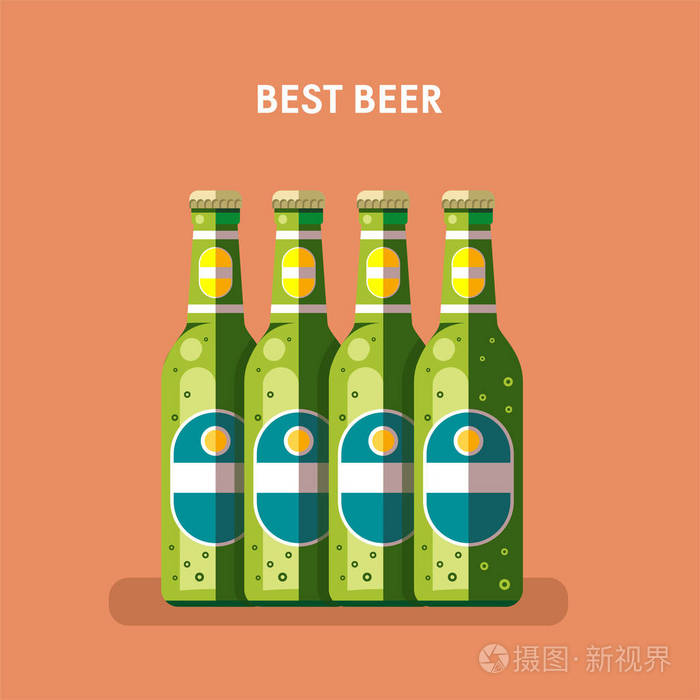啤酒瓶,矢量图插画-正版商用图片0v7v4t-摄图新视界