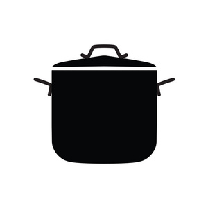 烹饪锅图标矢量图
