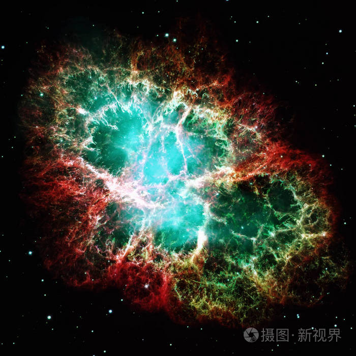 蟹状星云是恒星超新星爆炸的残余