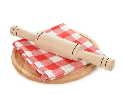 切菜板 餐巾和擀面杖