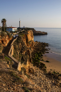 海滩附近 ferragudo，葡萄牙