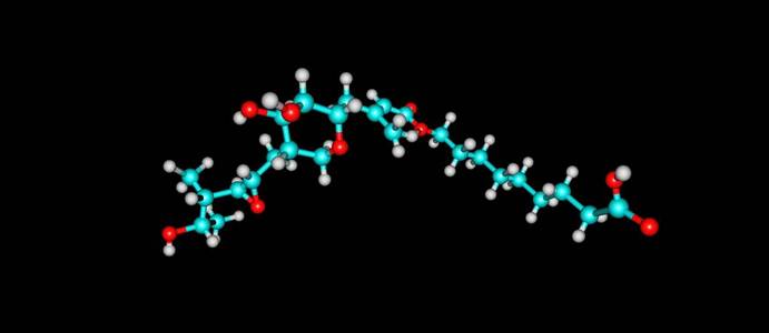 莫匹罗星分子结构上黑色孤立