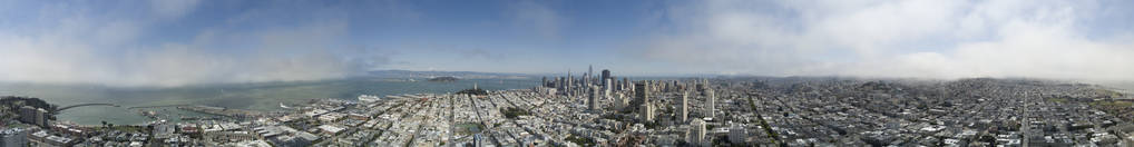 旧金山的鸟瞰图