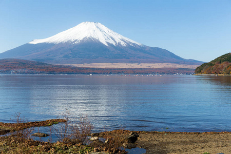 富士山，日本湖