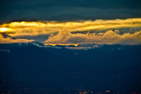 chablais 阿尔卑斯山日出